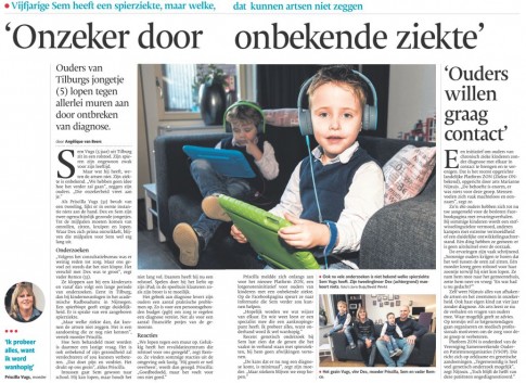 Ziekte ONbekend in Brabants Dagblad